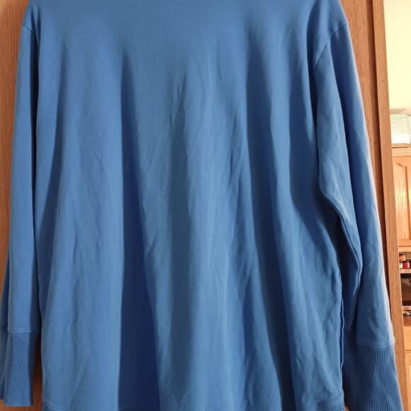 L.L. Bean Cowl Neck Pullover Soft Blue Loungewear Size XL - Picture 6 of 6